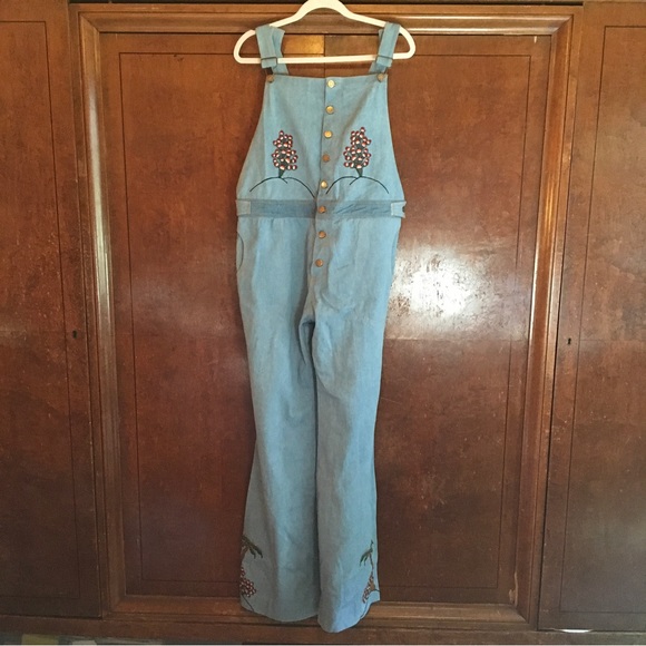 🦄 ✨ 🌵 Chasing Unicorns Embroidered Overalls - Picture 3 of 11